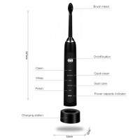 Popular handheld electric toothbrush whitening teeth electric waterproof toothbrush with 5 modes