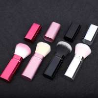 NEW Arrival Blush Brush Retractable Aluminum For Blush Setting Your Own Brand Customized Package